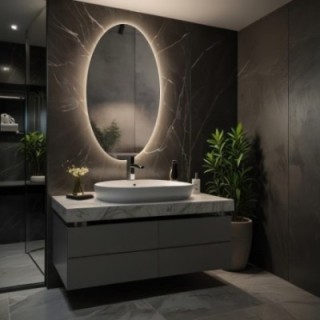 Elliptische spiegel met verlichting - ELIPSA LED