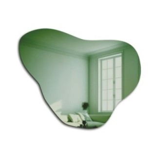 Onregelmatige groene spiegel - EMERALD GREEN