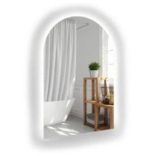 Half-ovale badkamerspiegel met verlichting - FRANK LED