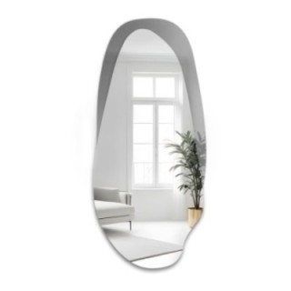 Decoratieve spiegel op grafiet antisol - FUSION