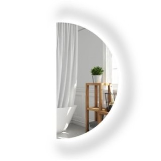 Badkamerspiegel halve cirkel met verlichting - HELENA LED