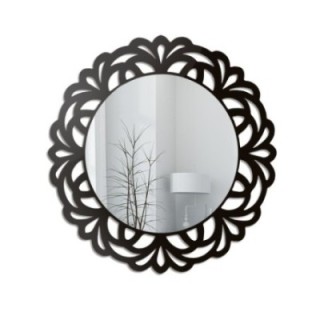 Decoratieve spiegel in opengewerkte mdf lijst - IDALIA