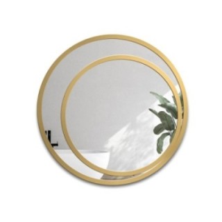 Ronde spiegel in dubbele mdf lijst - JASMIN