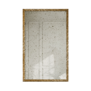 Luxe wandspiegel in gouden lijst met verouderd paneel – 8002002 – JULIA VINTAGE