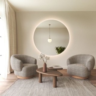 Ronde badkamerspiegel met verlichting - CIRKEL LED