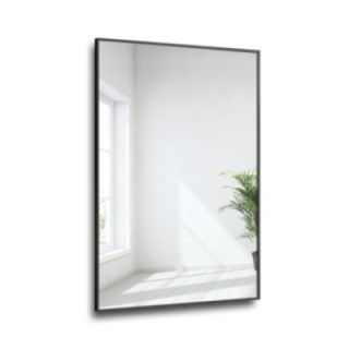 Rechthoekige spiegel in minimalistische zwarte lijst- 1201 - lijstkleur naar keuze