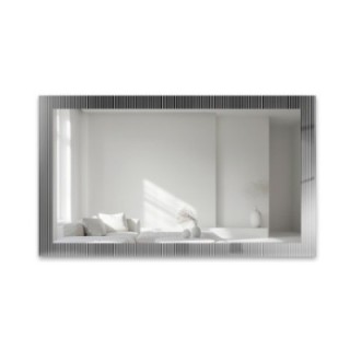 Decoratieve rechthoekige spiegel op ornamentglas Visiosun Classic – LUXORA CLARITY