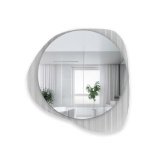 Decoratieve spiegel op ornamentglas Estriado – LUXORA ELEGRA