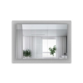 Decoratieve rechthoekige spiegel op ornamentglas Master Flex - LUXORA ETERION