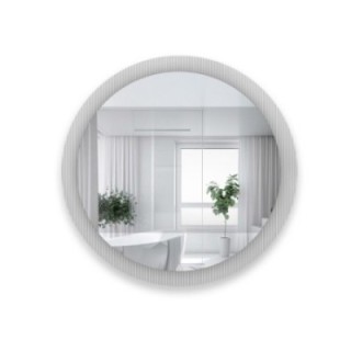 Decoratieve ronde spiegel op ornamentglas Visiosun Classic – LUXORA GLIMMER