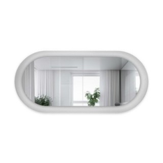 Decoratieve ovale spiegel op ornamentglas Master Point - LUXORA ORNATE