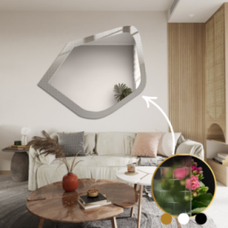 Decoratieve spiegel op ornamentglas Master Flex - LUXORA PRISTAL