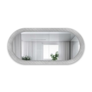 Decoratieve ovale spiegel op ornamentglas Master Soft – LUXORA VESPER