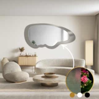 Decoratieve spiegel op ornamentglas Master Point - LUXORA VITRALIS