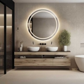 Ronde badkamerspiegel met verlichting MAIA LED