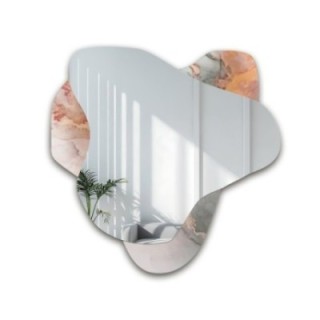 Onregelmatige spiegel op roze marmer – MARBLE FIORATO