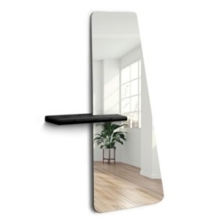 Moderne staande onregelmatige spiegel met plank - MATEO SHELF