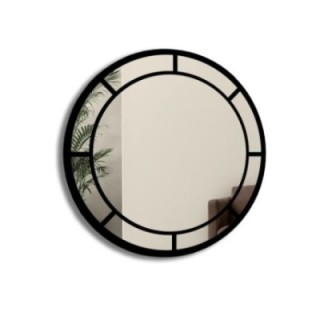 Ronde loftspiegel met mdf stijlen - MONA