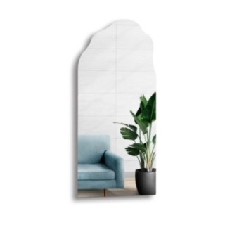 Decoratieve half-ovale spiegel met een organische vorm - AURO 1