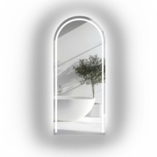 Halfronde badkamerspiegel met verlichting - PLATO LED