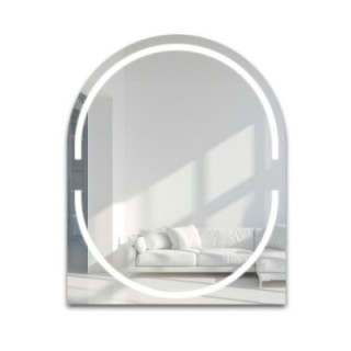 Halfronde badkamerspiegel met verlichting - POLA LED