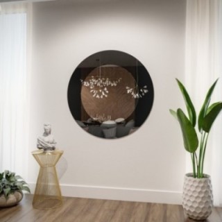 Decoratieve ronde spiegel in twee kleuren - ROTAM