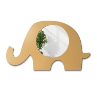 Decoratieve wandspiegel voor een kind in een mdf lijst - OLIFANTJE