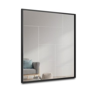Moderne spiegel van Mirrors - TETRIS - in een mooie zwarte lijst