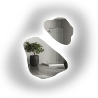 Set onregelmatig gevormde spiegels met verlichting - MORION LED