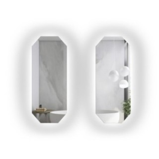 Set van achthoekige spiegels met verlichting - OKTAGON LED KIT