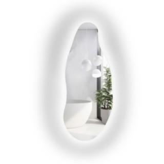Decoratieve spiegel met organische vorm en verlichting - BARYT LED