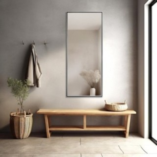 Spiegel in fijne decoratieve houten lijst - 1501 - kleur van de lijst naar keuze