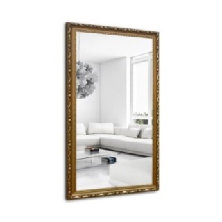 Spiegel in gouden sierlijke houten lijst - 5004003