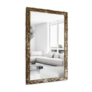 Luxe wandspiegel in rijkelijk versierde gouden lijst - 9003001