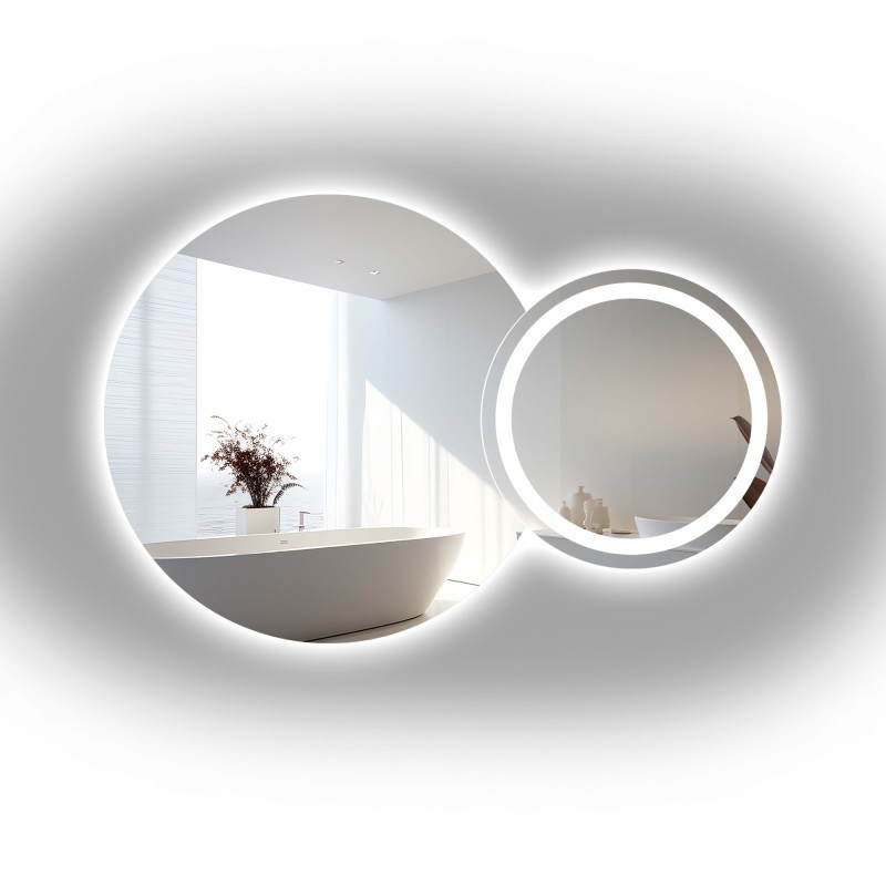 Set badkamerspiegels met verlichting - ASTERIA LED
