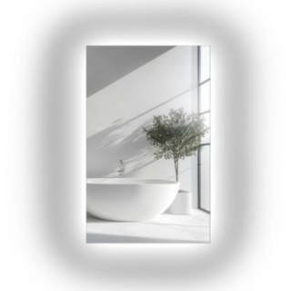Rechthoekige spiegel voor de badkamer met verlichting - AGIS LED