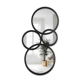 Decoratieve spiegel in zwarte MDF lijst - BELM - lijstkleur naar keuze