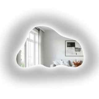 Organische spiegel met verlichting - PEBBLE LED