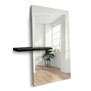 Moderne staande rechthoekige spiegel met plank - AGIS SHELF