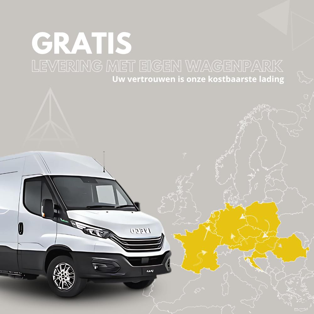 Gratis levering met ons eigen wagenpark
