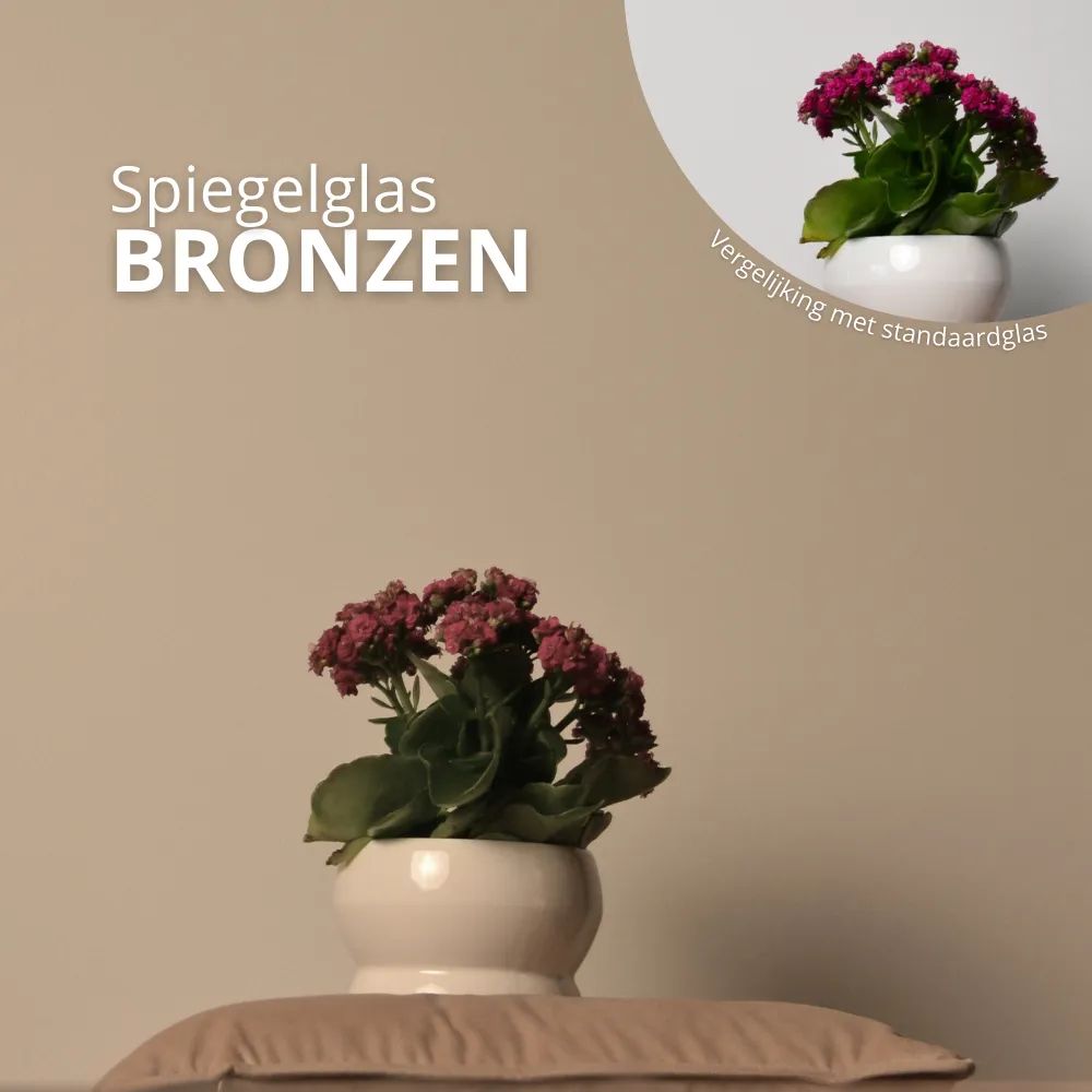 Bruin spiegelglas