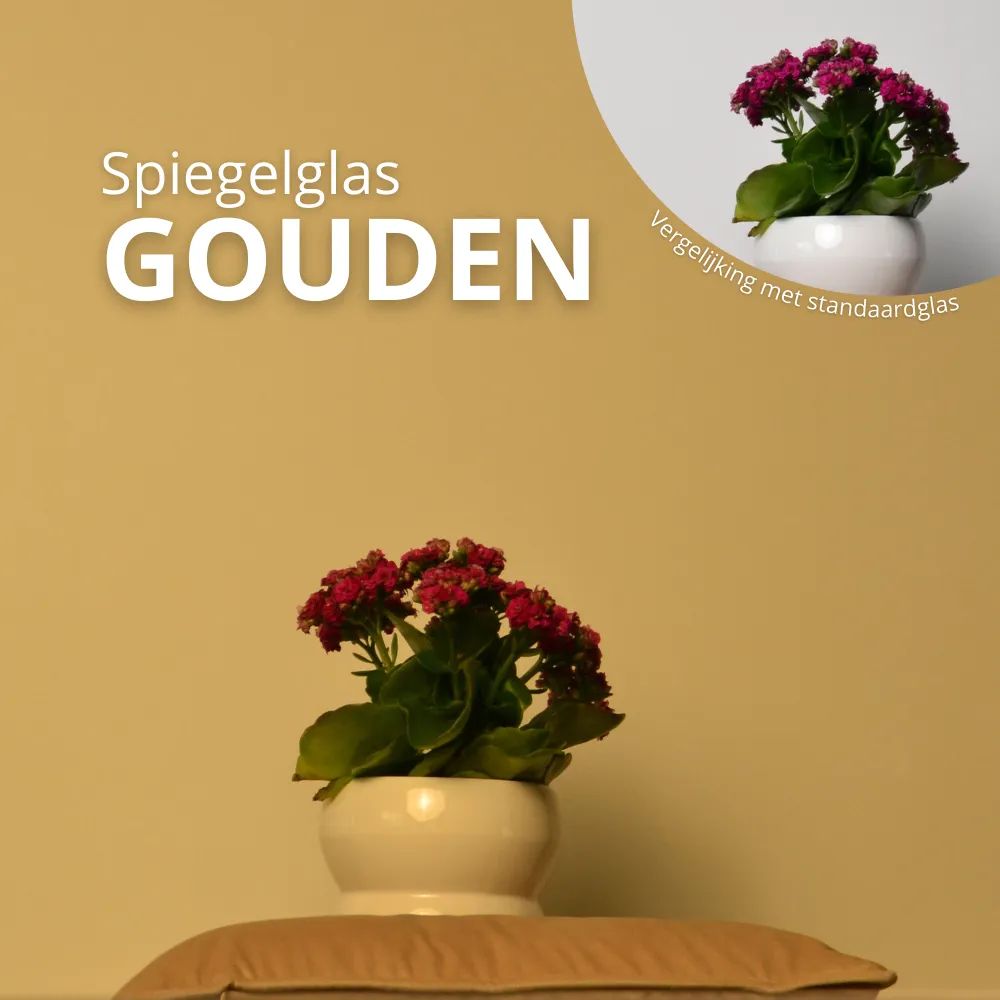 Gouden spiegelglas