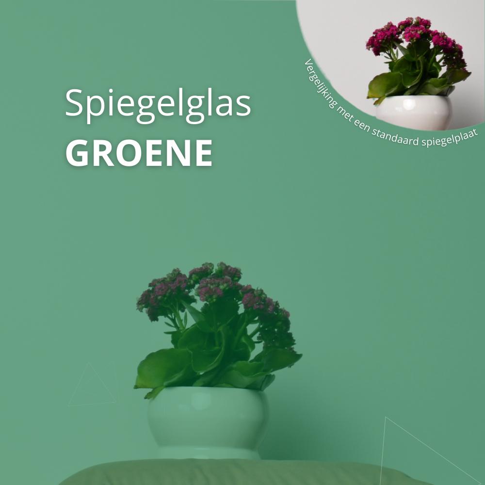 Groen spiegelglas